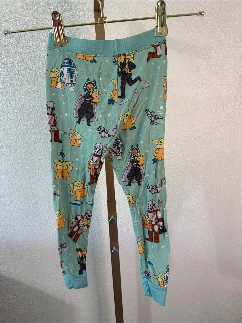LITTLE SLEEPIES-  Yoda & Star Wars Character bamboo Pajama pants- 2T